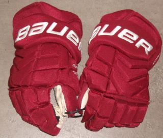 Phoenix Coyotes Michael Stone Game - Worn Bauer Nxg Size 15 Gloves 2013 - 14 Season