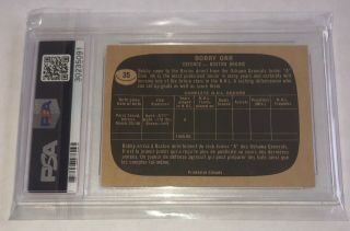 1966 Topps Hockey Bobby Orr Rookie RC Card 35 PSA 6 Label 2