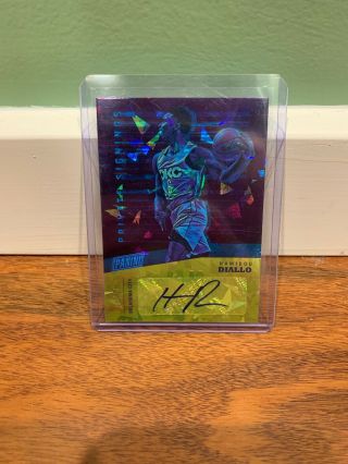 Hamidou Diallo 2019 Panini National Vip Private Signings Cracked Ice Auto /25