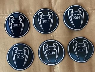 Barcelona Uefa Champions League 2012 - 2017 Soccer Patch / Badge