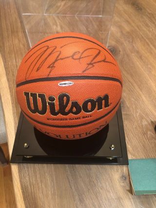 Michael Jordan Upper Deck Authenticated Autograph Wilson Basketball Great Auto