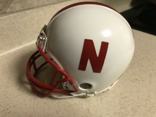 Eric Crouch Autographed Nebraska Cornhuskers Mini Riddell Helmet 5
