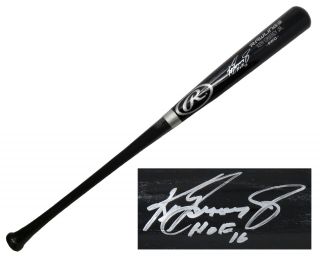 Ken Griffey Jr.  Signed Rawlings Pro Black Baseball Bat W/hof 