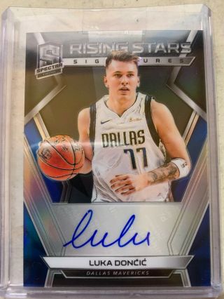 2018 - 19 Spectra Rising Stars Luka Doncic Auto /75