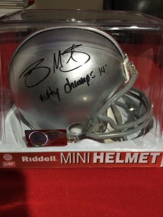 Braxton Miller Ohio State Buckeyes Signed Mini Helmet
