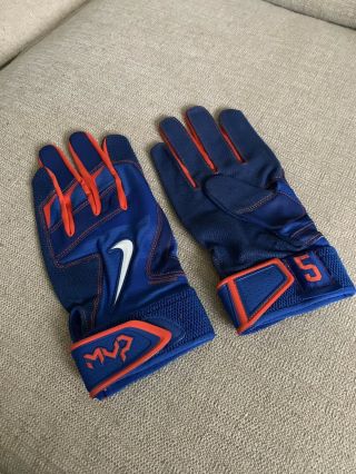 York Mets’ David Wright Nike Batting Gloves (blue - Xl) — Rare