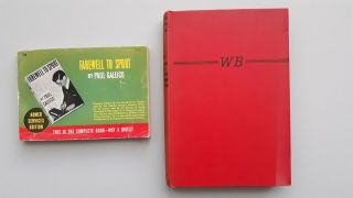 (2) Great Sports Writing Books: “farewell To Sport” Armed Services Edition & “wi