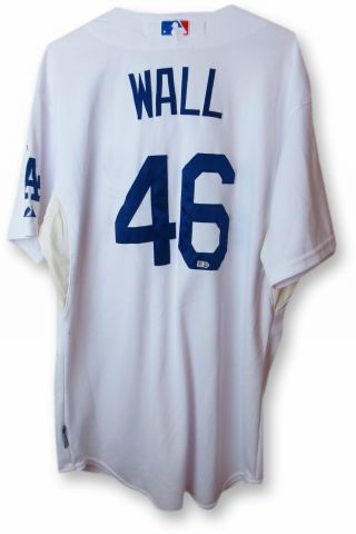Josh Wall Team Issue Jersey Dodgers Home White 2013 46 Mlb Hz844080