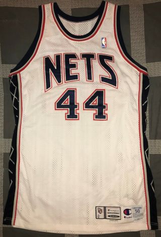 Keith Van Horn Jersey Brooklyn Nets 2001 - 02 Champion Game Jersey