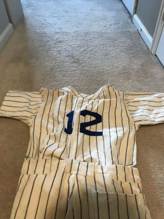 Antique Wool F.  O.  P.  Police Baseball Uniform Size 40 Pepperell Fabrics NYC - - 5