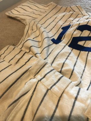 Antique Wool F.  O.  P.  Police Baseball Uniform Size 40 Pepperell Fabrics NYC - - 6