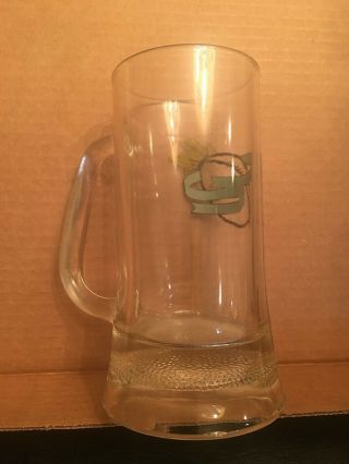 CFL FOOTBALL BEER GLASS: SASKATCHEWAN ROUGHRIDERS GLASS,  5 