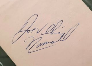 Joe Namath Signed 4x6 Index Card 
