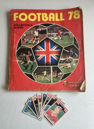 Panini Football 78 Album,  Almost Complete Only 23 Stickers Needed,  Plus 8 Spares