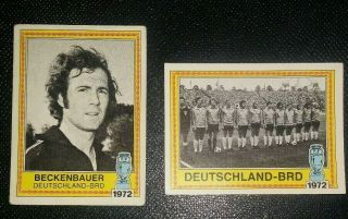 1980 Panini Europa 80 Beckenbauer Deutschland Team 1972 Stickers 16 17