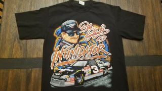 Vintage 90s Dale Earnhardt “the Intimidator” All Over Print Nascar Race Shirt M