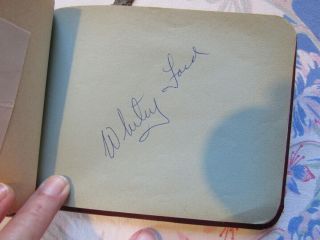 OLD BASEBALL AUTOGRAPH BOOK - PLAYERS TED WILLIAMS,  STAN MUSIAL,  COCHRANE,  AARON 6