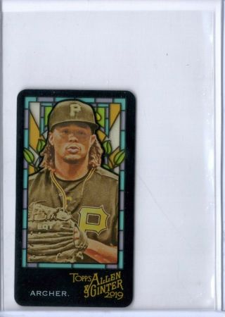 Chris Archer 2019 Allen & Ginter Stained Glass Mini Sp /25 Or Less