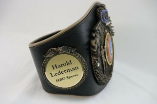 Harold Lederman NY Boxing Hall of Fame HOF Induction Championship Sartonk Belt 4