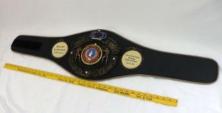 Harold Lederman NY Boxing Hall of Fame HOF Induction Championship Sartonk Belt 8