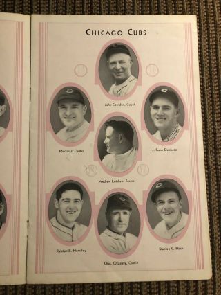 1932 World Series Game 3 Program Babe Ruth called HR 5