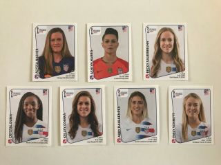Panini Women ' s World Cup 2019 - FULL 19 STICKER USA TEAM SET - WORLD CUP WINNERS 3