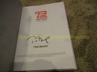 Autographed TOM BRADY SIGNED TB12 TB 12 METHOD BOOK AUTO SIGNED Hardcover HC Pat 2