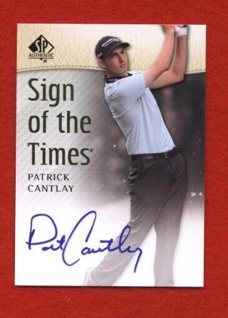 2013 Patrick Cantlay Auto (r) Upper Deck Sp Authentic Autographed Golf Card