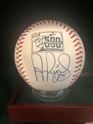 Albert Pujols Los Angeles Angels Signed 500 Hr Logo Ball