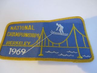 1969 National Championships Water Ski Embroidered Patch Vintage