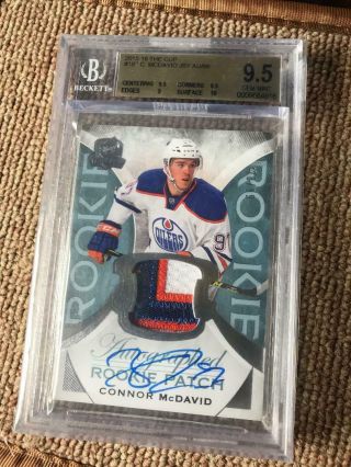 2015 - 16 Ud The Cup - Connor Mcdavid Rpa 28/99 - Beckett 9.  5 Gem Holy Grail