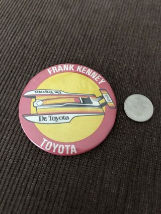 ‘80 Dr.  Toyota Frank Kenney Unlimited Hydroplane Pin Button Seattle Seafair