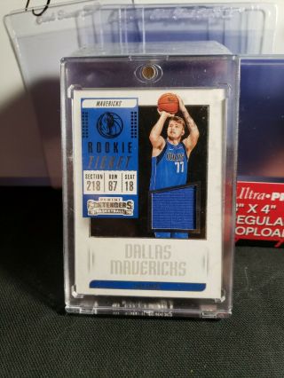 2018 - 19 Panini Contenders Luka Doncic Rookie Ticket Patch Rt - Ldc