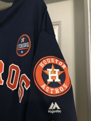 Houston Astros Game Worn Bat Boy 2018 Jersey Houston Strong Size 46 3