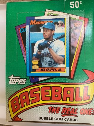 Topps 1990 Baseball Card Wax Pack Boxes 36 Packs Per Box