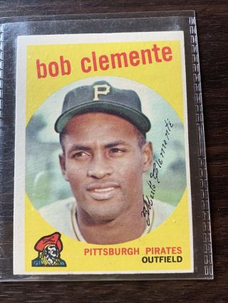 1959 Topps Roberto Clemente Pittsburgh Pirates 478 Baseball Card