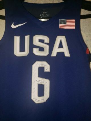 Youth / Women ' s Lebron James Team USA Nike Jersey Sz.  M 4