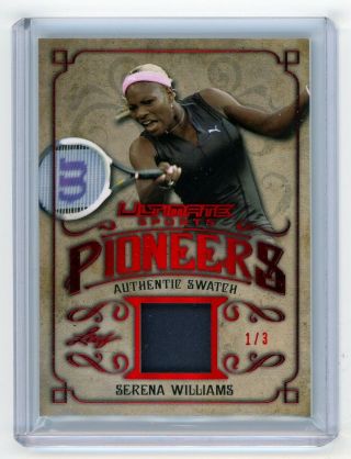 2019 Leaf Ultimate Sports Relic Authentic Swatch Serena Williams /3 1/1 Red