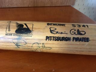 Brian Giles Game 2001 Signed Louisville Slugger S341 Bat Pittsburgh Pirates