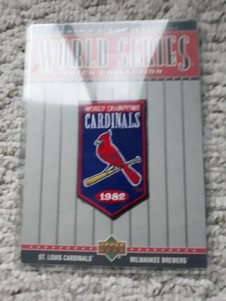 2002 Ud World Series Heroes Patch 1982 Champions St.  Louis Cardinals