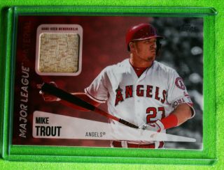 2019 Topps Mike Trout Game Bat Relic Angels