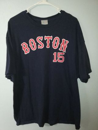 Boston Red Sox Dustin Pedroia 15 Mlb T - Shirt Jersey Size Adult 2xl