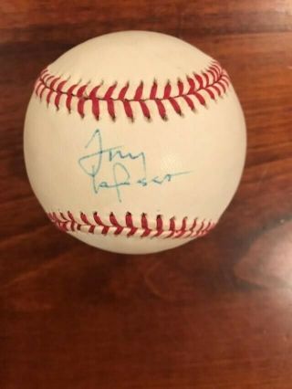 Tony Larussa Signed Oml Baseball Jsa V80686