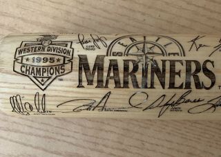 Seattle Mariners 1995 Team Signature Bat Limited Edition 251 Of 1995