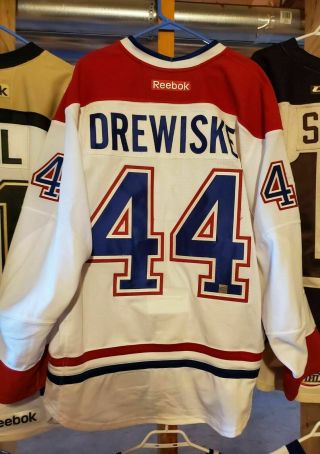 David Drewiskie Montreal Canadiens Game Worn Jersey La Kings Wisconsin Ncaa