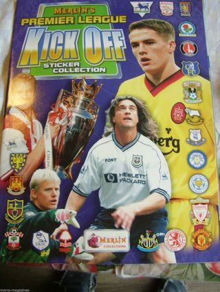 Merlin Football Soccer Premier League Kick Off Sticker Book Album 1999 Leicester