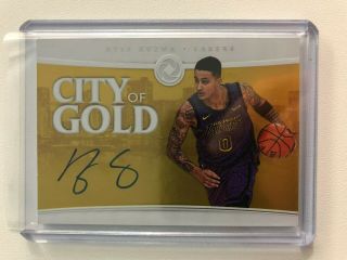 Kyle Kuzma 2018 - 19 Panini Opulence City Of Gold Signature Auto 06/79 Lakers