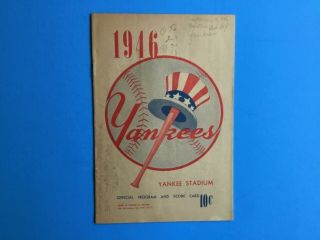 9/2/1946 Boston Red Sox At York Yankees Scorecard (unscored) Dimaggio