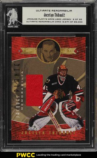 2000 Be A Player Ultimate Memorabilia Game Jocelyn Thibault Patch (pwcc)