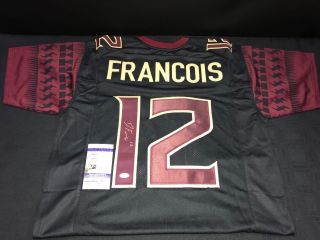 Deondre Francois Fsu Seminoles Signed Custom Stitched Jersey Jsa Sd60533